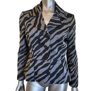 Darjoni Black & Gray Lined Jacket - Size Medium